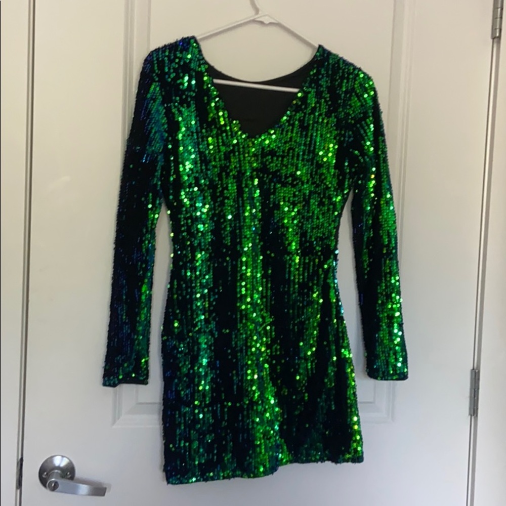 Green Party Dress
